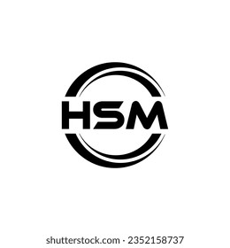 HSM Logo Design, Inspiration for a Unique Identity. Modern Elegance and Creative Design. Watermark Your Success with the Striking this Logo.