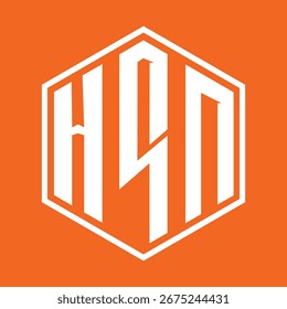 HSN letter design. HSN letter technology logo design. HSN Monogram logo design for an entrepreneur and business.