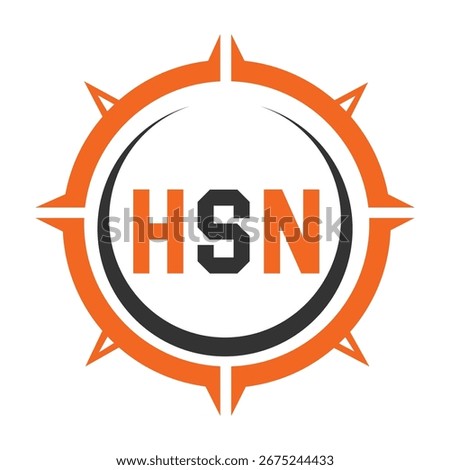 HSN letter design. HSN letter technology logo design. HSN Monogram logo design for an entrepreneur and business.