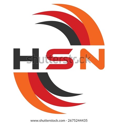 HSN letter design. HSN letter technology logo design. HSN Monogram logo design for an entrepreneur and business.