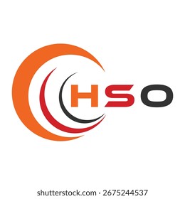 HSO letter design. HSO letter technology logo design. HSO Monogram logo design for an entrepreneur and business.