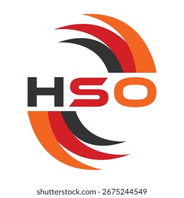 HSO letter design. HSO letter technology logo design. HSO Monogram logo design for an entrepreneur and business.