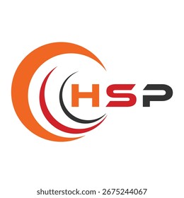 HSP letter design. HSP letter technology logo design. HSP Monogram logo design for an entrepreneur and business.
