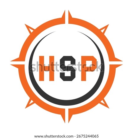 HSP letter design. HSP letter technology logo design. HSP Monogram logo design for an entrepreneur and business.