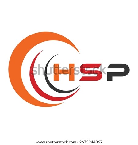 HSP letter design. HSP letter technology logo design. HSP Monogram logo design for an entrepreneur and business.