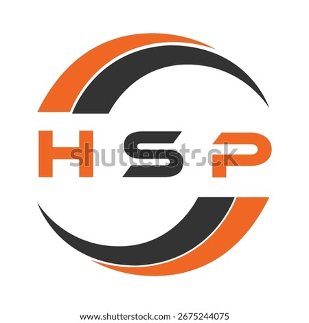 HSP letter design. HSP letter technology logo design. HSP Monogram logo design for an entrepreneur and business.