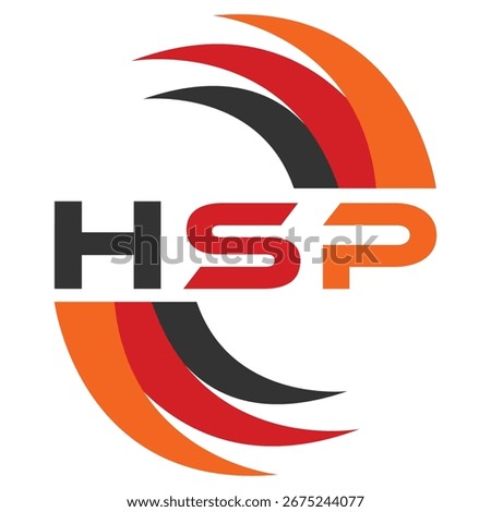 HSP letter design. HSP letter technology logo design. HSP Monogram logo design for an entrepreneur and business.