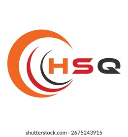 Diseño de carta HSQ. Diseño de logotipo de tecnología de letras HSQ. HSQ Monogram diseño de logotipo para un empresario y negocio.