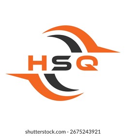 Design da letra HSQ. Projeto do logotipo da tecnologia da carta HSQ. HSQ Monogram design logotipo para um empresário e empresa.