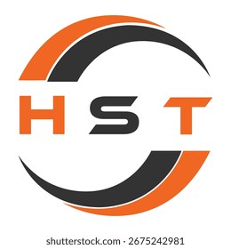 Projeto de carta do HST. Design do logotipo da tecnologia de letras HST. HST Monogram design logotipo para um empresário e empresa.