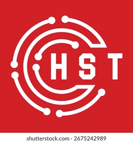 Diseño de carta HST. Diseño de logotipo de tecnología de letras HST. Diseño de logo HST Monogram para un emprendedor y negocio.