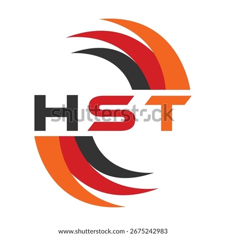 HST letter design. HST letter technology logo design. HST Monogram logo design for an entrepreneur and business.