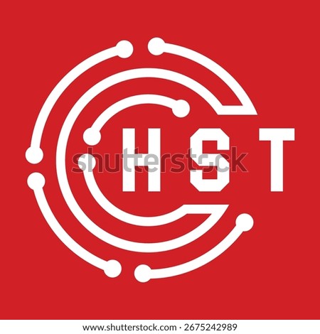 HST letter design. HST letter technology logo design. HST Monogram logo design for an entrepreneur and business.