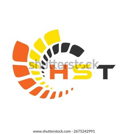 HST letter design. HST letter technology logo design. HST Monogram logo design for an entrepreneur and business.