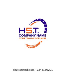 HST letter logo creative design with vector graphic, HST simple and modern logo. HST luxurious alphabet design  