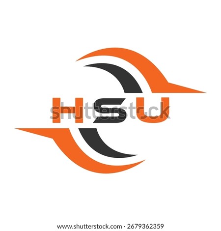HSU letter design. HSU  letter technology logo design. HSU  Monogram logo design for an entrepreneur and business.