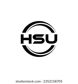 HSU Logo Design, Inspiration for a Unique Identity. Modern Elegance and Creative Design. Watermark Your Success with the Striking this Logo.