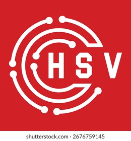 HSV letter design. HSV letter technology logo design. HSV Monogram logo design for an entrepreneur and business.