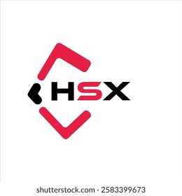 HSX creative minimalist letter logo. HSX unique vector initials alphabet letter logo design

