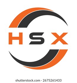 Design da letra HSX. Design do logotipo da tecnologia da letra HSX. HSX Monogram design logotipo para um empresário e empresa.
