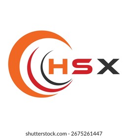HSX letter design. HSX letter technology logo design. HSX Monogram logo design for an entrepreneur and business.