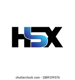 HSX-Buchstaben-Monogramm-Logo-Vektorgrafik