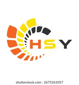 HSY letter design. HSY letter technology logo design. HSY Monogram logo design for an entrepreneur and business.