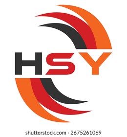 HSY letter design. HSY letter technology logo design. HSY Monogram logo design for an entrepreneur and business.