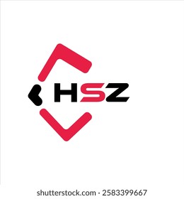 HSZ creative minimalist letter logo. HSZ unique vector initials alphabet letter logo design

