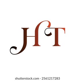 ht abstract alphabet wordmark icon emblem symbol business logo design