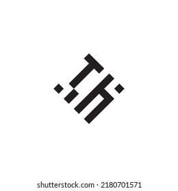 HT abstract geometric concept logo in high quality professional design that will be best for street style