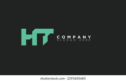 letras alfabéticas HT Iniciales logotipo monograma TH, H y T