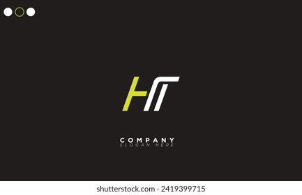 HT Alphabet letters Initials Monogram logo TH, H and T