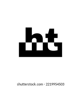 HT Firmenname Anfangsbuchstaben Vektorsymbol. HT Markenname Symbol.