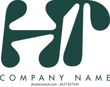 HT creative modern abstract letter logo vector design. Usable for your company or business and brand identity.