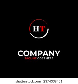 HT Creative moderne Buchstaben Logo Design Vorlage