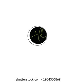 ht handwritten logo for identity