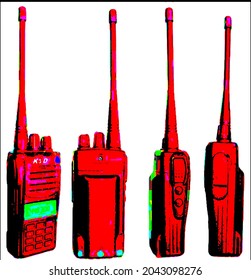 HT (Handy Talky) is a communication tool that looks similar to a mobile phone that can communicate two or more people using radio waves.
