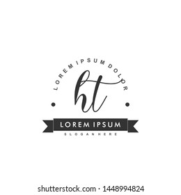 HT Initial beauty monogram logo vector