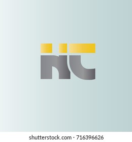 ht initial letter linked lowercase logo. h and t vector template design.