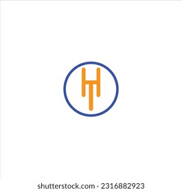 HT or initial letter logo design for eps 10