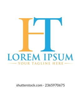 diseño de logotipo de letras HT diseño de logotipo creativo