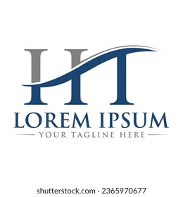 HT letter logo design creative logo design