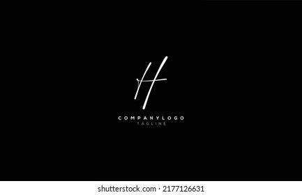 HT TH Abstract initial monogram letter alphabet logo design