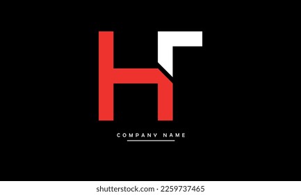 HT, TH Abstrakte Buchstaben Logo Monogramm