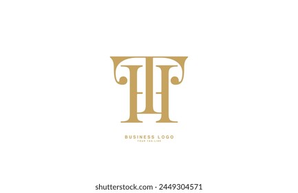 HT, TH, H, T, Abstrakte Buchstaben Logo-Monogramm