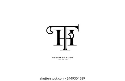 HT, TH, H, T, Abstrakte Buchstaben Logo-Monogramm