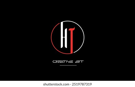 HT, TH, H, T abstrakte Buchstaben Logo-Monogramm