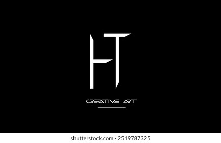 HT, TH, H, T abstrakte Buchstaben Logo-Monogramm