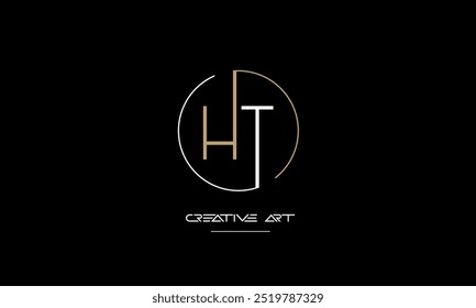 HT, TH, H, T abstrakte Buchstaben Logo-Monogramm